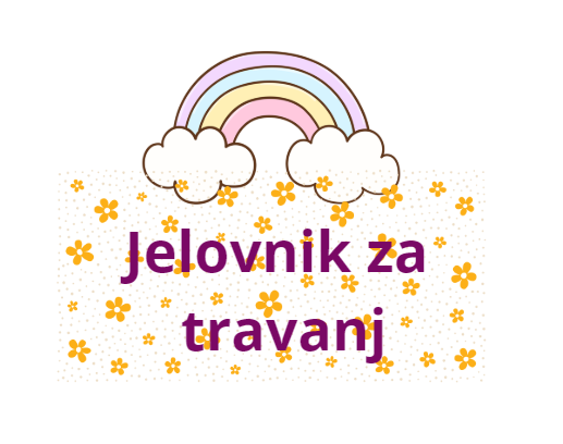 Jelovnik – travanj